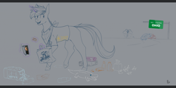 Size: 2715x1357 | Tagged: safe, artist:stray prey, imported from derpibooru, oc, oc only, oc:lucent, pony, unicorn, horn, mare fair, solo, unicorn oc