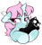 Size: 519x556 | Tagged: safe, artist:spoopygander, imported from derpibooru, oc, oc only, oc:scoops, pony, unicorn, blushing, cute, ear piercing, earring, female, horn, jewelry, mare, markings, piercing, plushie, sad, sulking