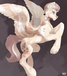 Size: 1892x2160 | Tagged: safe, artist:apostolllll, imported from derpibooru, oc, oc only, pegasus, pony, male, solo, spread wings, stallion, wings