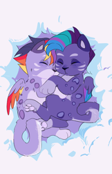 Size: 1182x1826 | Tagged: safe, artist:aztrial, imported from derpibooru, cat, allura, alterro, cute, duo, g5, kitten allura, kitten alterro, sleeping, unitober 2024, younger