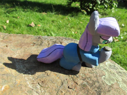 Size: 2862x2146 | Tagged: safe, alternate version, artist:malte279, imported from derpibooru, part of a set, maud pie, earth pony, pony, boulder (g4), concrete, craft, female, mare, outdoors, sculpture, solo, ytong