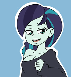 Size: 1280x1377 | Tagged: safe, artist:aokushan, imported from derpibooru, coloratura, human, equestria girls, breasts, busty coloratura, clothes, cute, equestria girls-ified, female, rara, solo