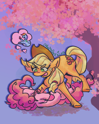 Size: 3200x4000 | Tagged: safe, artist:an25darkking, imported from derpibooru, applejack, pinkie pie, rainbow dash