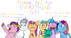 Size: 1378x750 | Tagged: safe, imported from derpibooru, hitch trailblazer, izzy moonbow, pipp petals, sunny starscout, zipp storm, applejack (g5), end of g5, ending, fluttershy (g5), g5, goodbye g5, group, group hug, hug, mane five, mane six (g5), misty brightdawn, pinkie pie (g5), rainbow dash (g5), rarity (g5), sparky sparkeroni, twilight sparkle (g5)