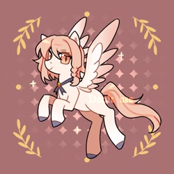 Size: 2048x2048 | Tagged: safe, artist:tabithaqu, imported from derpibooru, oc, pegasus, pony, colored wings, female, mare, solo, two toned wings, wings