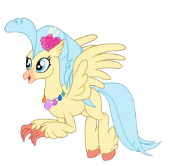 Size: 2406x2274 | Tagged: safe, artist:gmaplay, imported from derpibooru, princess skystar, classical hippogriff, hippogriff, my little pony: the movie, beak, female, flower, flower in hair, freckles, jewelry, necklace, pearl necklace, simple background, solo, transparent background, vector