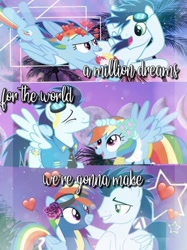 Size: 610x814 | Tagged: safe, edit, imported from ponybooru, rainbow dash, soarin', pegasus, pony, female, male, mare, shipping, soarindash, stallion, straight