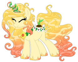 Size: 2500x2000 | Tagged: safe, artist:crystal-tranquility, imported from derpibooru, oc, oc only, original species, pond pony, eyes closed, female, mare, simple background, solo, transparent background