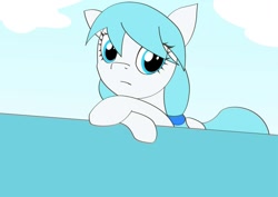 Size: 1122x794 | Tagged: artist needed, source needed, safe, imported from derpibooru, pony, blue eyes, blue hair, cloud, female, mare, solo