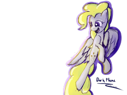 Size: 2828x2121 | Tagged: safe, artist:darkflame75, imported from derpibooru, surprise, pegasus, pony, 2012, colored sketch, female, g1, mare, open mouth, open smile, simple background, sketch, smiling, solo, tongue out, transparent background