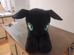 Size: 4080x3072 | Tagged: safe, artist:anonymous, imported from derpibooru, queen chrysalis, /create/, bald, chrysalis plushie, female, floppy ears, incomplete, irl, missing horn, photo, plushie, wip