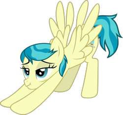 Size: 6000x5607 | Tagged: safe, artist:firlin123, imported from derpibooru, auntie lofty, pegasus, pony, absurd resolution, female, iwtcird, lidded eyes, mare, meme, scrunchy face, simple background, solo, spread wings, transparent background, wings