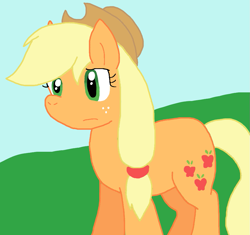 Size: 987x926 | Tagged: safe, artist:cmara, imported from derpibooru, applejack, earth pony, pony, female, solo