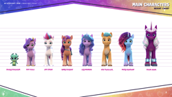 Size: 2304x1296 | Tagged: safe, imported from derpibooru, hitch trailblazer, izzy moonbow, opaline arcana, pipp petals, sunny starscout, zipp storm, alicorn, dragon, earth pony, pegasus, pony, unicorn, applejack (g5), female, fluttershy (g5), g5, g5 brand assets, horn, male, mane five, mane six (g5), mane stripe sunny, mare, misty brightdawn, official, pinkie pie (g5), rainbow dash (g5), rarity (g5), rebirth misty, royal sisters (g5), siblings, sisters, sparky sparkeroni, stallion, twilight sparkle (g5)