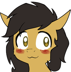 Size: 1515x1546 | Tagged: safe, artist:luxsimx, imported from derpibooru, oc, oc only, oc:crisom chin, pony, blushing, boykisser, simple background, solo, transparent background