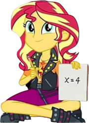 Size: 1817x2520 | Tagged: safe, edit, edited screencap, editor:mrtoonlover83, imported from derpibooru, screencap, sunset shimmer, human, equestria girls, female, not a vector, solo