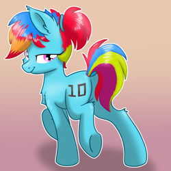 Size: 5120x5120 | Tagged: safe, artist:pzkratzer, imported from derpibooru, oc, earth pony, butt, female, looking back, plot, solo, underhoof