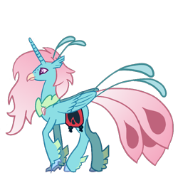 Size: 706x706 | Tagged: safe, artist:3173_delta, imported from derpibooru, oc, oc only, oc:sunrise sky, alicorn, classical hippogriff, hippogriff, hybrid, pony, alicorn oc, beak, claws, digital art, freckles, gradient hair, gradient mane, gradient tail, hippogriff oc, horn, hybrid oc, interspecies offspring, magical lesbian spawn, male, offspring, parent:princess celestia, parent:queen novo, parents:novolestia, pink hair, pink mane, pink tail, pixel art, purple eyes, raised hoof, simple background, solo, stallion, tail, trace, transparent background, wings