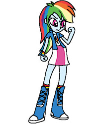 Size: 331x412 | Tagged: safe, artist:chrisbooable, imported from derpibooru, rainbow dash, equestria girls, female, solo