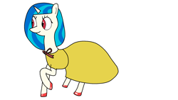 Size: 1920x1080 | Tagged: safe, artist:alltheclovers, imported from derpibooru, dj pon-3, vinyl scratch, clothes, dress