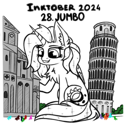 Size: 1000x1000 | Tagged: safe, artist:sunamoonmlp, derpibooru exclusive, imported from derpibooru, oc, oc:sunamoon, alicorn, pony, building, cute, female, horn, inktober, inktober 2024, italy, wings