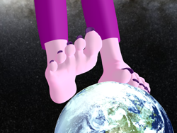 Size: 5000x3750 | Tagged: safe, artist:dragonalex555, imported from derpibooru, aria blaze, equestria girls, 3d, close-up, drumming, drumming feet, earth, feet, fetish, foot fetish, foot focus, giant human, mmd, my little pony equestria girls: rainbow rocks, nail polish, toenail polish, toenails, toes