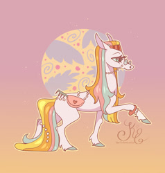 Size: 1788x1880 | Tagged: safe, artist:k-eilonwy, imported from derpibooru, daffidazey, earth pony, pony, g3, gradient background, solo