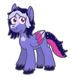 Size: 938x998 | Tagged: safe, artist:zoeyhorse, imported from derpibooru, oc, oc only, pegasus, pony, blaze (coat marking), chest marking, coat markings, colored wings, commission, facial markings, looking at you, multicolored wings, simple background, smiling, smiling at you, solo, transparent background, unshorn fetlocks, wings