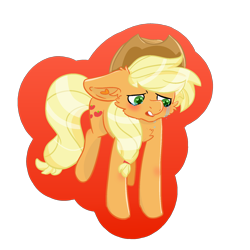 Size: 1800x1800 | Tagged: safe, artist:bytemyfur, imported from derpibooru, applejack, earth pony, pony, crying, floppy ears, outline, sad, simple background, solo, transparent background