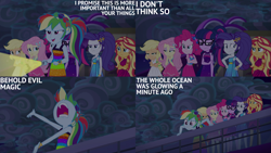 Size: 2000x1125 | Tagged: safe, edit, edited screencap, editor:quoterific, imported from derpibooru, screencap, applejack, fluttershy, pinkie pie, rainbow dash, rarity, sci-twi, sunset shimmer, twilight sparkle, equestria girls, equestria girls specials, humane five, humane seven, humane six, my little pony equestria girls: spring breakdown