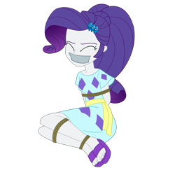 Size: 2500x2500 | Tagged: safe, artist:nie-martw-sie-o-mnie, imported from derpibooru, rarity, human, equestria girls, bondage, bound and gagged, clothes, cruise outfit, dress, equestria girls specials, eyes closed, female, femsub, gag, my little pony equestria girls: spring breakdown, rarisub, rope, rope bondage, sandals, simple background, solo, submissive, tape, tape gag, transparent background