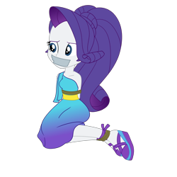 Size: 2500x2500 | Tagged: safe, artist:nie-martw-sie-o-mnie, imported from derpibooru, rarity, human, equestria girls, bondage, bound and gagged, clothes, cruise concert outfit, dress, equestria girls specials, female, femsub, gag, high heels, my little pony equestria girls: spring breakdown, platform heels, rarisub, rope, rope bondage, shoes, simple background, solo, submissive, tape, tape gag, transparent background