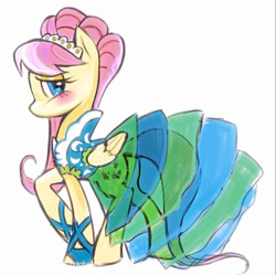 Size: 750x746 | Tagged: safe, artist:qianhe498, imported from derpibooru, fluttershy, pegasus, pony, solo