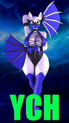 Size: 1080x1920 | Tagged: safe, artist:argos90, imported from derpibooru, anthro, 3d, big breasts, breasts, clothes, commission, costume, fan, female, hand fan, mortal kombat, solo, weapon, wide hips, your character here