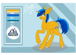 Size: 2871x2088 | Tagged: safe, artist:cookieholderowo, imported from derpibooru, oc, oc:zenith, pony, unicorn, horn, male, solo, stallion