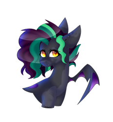 Size: 2105x2265 | Tagged: safe, artist:cookieholderowo, imported from derpibooru, oc, oc only, bat pony, pony, bust, female, mare, portrait, simple background, solo, transparent background