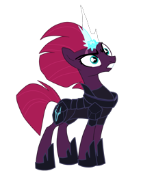 Size: 1589x1931 | Tagged: safe, artist:gmaplay, imported from derpibooru, fizzlepop berrytwist, tempest shadow, pony, unicorn, my little pony: the movie, armor, broken horn, eye scar, facial scar, female, high res, horn, mare, pretty pretty tempest, scar, simple background, smiling, solo, transparent background, vector