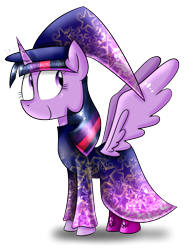 Size: 856x1125 | Tagged: safe, artist:technoponywardrobe, imported from derpibooru, twilight sparkle, alicorn, pony, clothes, costume, cute, female, gradient, halloween, happy birthday mlp:fim, hat, holiday, horn, lighting, mare, mlp fim's fourteenth anniversary, nightmare night, shading, shadow, shoes, simple background, smiling, solo, stars, transparent background, twiabetes, twilight sparkle (alicorn), witch, witch costume, witch hat