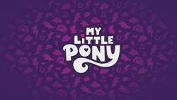 Size: 1920x1080 | Tagged: safe, imported from derpibooru, g5, loading screen, my little pony logo, my little pony: a maretime bay adventure, no pony, patterned background