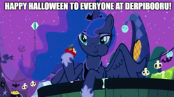 Size: 895x500 | Tagged: safe, edit, edited screencap, imported from derpibooru, screencap, princess luna, halloween, holiday, nightmare night