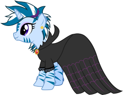 Size: 2895x2245 | Tagged: safe, artist:thunderdasher07, imported from derpibooru, oc, oc only, oc:masara, bat, hybrid, pony, unicorn, zebra, zebracorn, zebroid, zony, alternate hairstyle, brooch, clothes, costume, dress, ear fluff, ear piercing, earring, eyeshadow, fake fangs, fangs, female, hairclip, halloween, halloween costume, high res, holiday, hoof fluff, horn, jack-o-lantern, jewelry, leg fluff, makeup, mare, mlp fim's fourteenth anniversary, mohawk, neck fluff, nightmare night costume, piercing, pumpkin, simple background, solo, transparent background, vampire costume, vector, zony oc