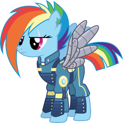 Size: 3003x3000 | Tagged: safe, artist:cloudy glow, imported from derpibooru, rainbow dash, pegasus, armor, female, simple background, solo, sombraverse, transparent background, vector