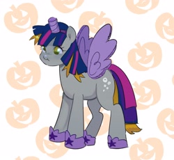 Size: 3330x3065 | Tagged: safe, imported from derpibooru, derpy hooves, pegasus, pony, alicorn costume, best pony, box, clothes, cosplay, costume, cropped, fake horn, fake wings, halloween, halloween costume, holiday, nightmare night costume, solo, toilet paper roll, toilet paper roll horn, twilight muffins, twilight sparkle costume, wig