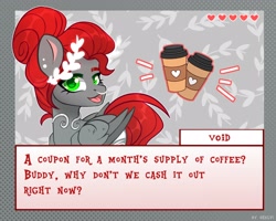 Size: 2048x1638 | Tagged: safe, artist:shelti, oc, oc only, pony, coffee, dialogue, female, mare