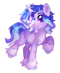 Size: 1859x2255 | Tagged: safe, artist:spectrumnightyt, imported from derpibooru, oc, oc:stardust, alicorn, pony, female, mare, scar, simple background, solo, transparent background