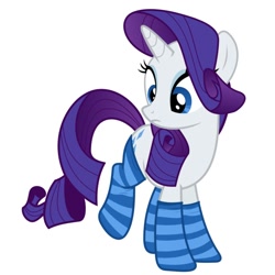 Size: 894x894 | Tagged: safe, edit, imported from derpibooru, rarity, unicorn, clothes, horn, simple background, socks, white background