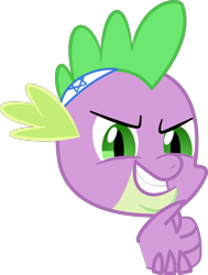 Size: 2383x3149 | Tagged: safe, artist:hoover, spike, dragon, secret of my excess, greedy, grin, jew, le happy merchant, meme, ponified meme, smiling, smirk, solo