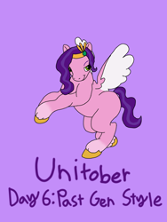 Size: 1080x1440 | Tagged: safe, artist:imabird69, artist:shucku, imported from derpibooru, pipp petals, pegasus, base used, colored wings, crown, female, g2, g5, g5 to g2, generation leap, jewelry, mare, pipp is chubby, regalia, unitober 2024, wings