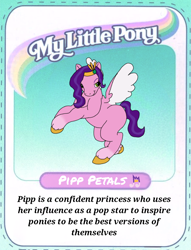 Size: 1080x1411 | Tagged: safe, imported from derpibooru, pipp petals, pegasus, colored wings, female, g2, g5, g5 to g2, generation leap, mare, pipp is chubby, unitober 2024, wings