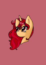 Size: 2480x3508 | Tagged: source needed, safe, artist:risya, imported from derpibooru, oc, oc:stellar blossom, pony, unicorn, bust, female, hair, horn, mare, portrait, simple background